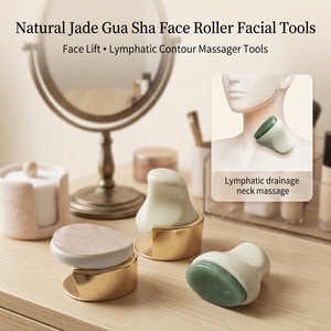 <span class=keywords><strong>Rodillo</strong></span> <span class=keywords><strong>de</strong></span> Masaje Facial <span class=keywords><strong>de</strong></span> Jade Natural y <span class=keywords><strong>Cuarzo</strong></span> Rosa, y Set <span class=keywords><strong>de</strong></span> Gua Sha <span class=keywords><strong>para</strong></span> Reafirmar <span class=keywords><strong>la</strong></span> Piel y Relajar los Músculos - Product Image 5