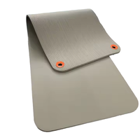 Tapis de yoga NBR extra épais de 10 mm avec œillets pour le Pilates, option de logo personnalisé, écologique