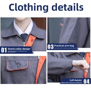 Abbigliamento da <span class=keywords><strong>lavoro</strong></span> ad alta visibilità traspirante ad alta visibilità comodo uniforme <span class=keywords><strong>di</strong></span> sicurezza riflettente per i lavoratori edili - Product Image 3
