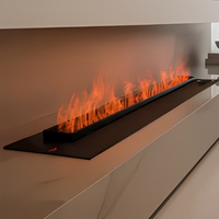 Cheminée décorative d'intérieur à insert, effet 3D, brume d'eau, vapeur, fausse flamme, sans chauffage