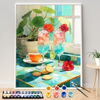 Kits de peinture par numéros DIY personnalisables, ensemble de peinture à l'huile non personnalisé pour adultes, enfants et débutants, livraison directe