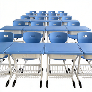 Silla Escolar de Plástico con Cesta para <span class=keywords><strong>Libros</strong></span> Debajo del Asiento y Gancho para Mochila, Apilable y Colorida para Muebles de Aula Preescolar - Product Image 2