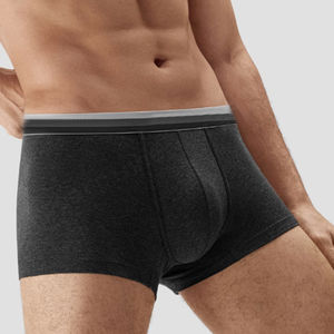 Calzoncillo bóxer de cintura arcoíris con logotipo personalizado, calzoncillos de pierna corta transpirables, ropa interior de algodón orgánico para hombre, bóxer de alta calidad para hombre - Product Image 2