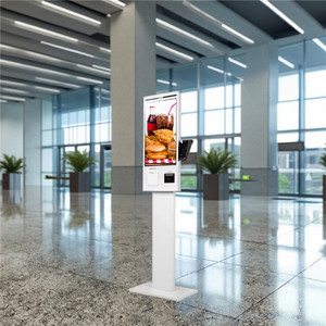 21.5 32inch tự đặt hàng thiết bị đầu cuối rửa xe tự dịch vụ kiosk Nhận dạng khuôn mặt thanh toán kiosk/QR Máy quét Đầu đọc thẻ máy in - Product Image 4