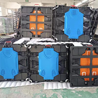 Die-casting Magnesium/aluminium luar ruangan tahan air sewa/tampilan LED tetap layar 640x640mm instalasi mudah kabinet kosong
