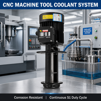 Pompe à liquide de refroidissement par immersion pour machine-outil CNC H2T18, certifiée ISO9001 CE, rotor dynamiquement équilibré en acier inoxydable, garantie 1 an