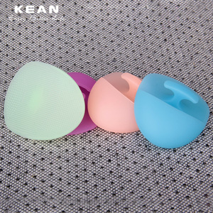 Brosse nettoyante faciale en silicone Kean, poils doux, nettoyage en profondeur manuel, brosse pour masque facial avec poignée - Product Image 5