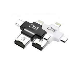 OTG USB Stick Flash Drive Card Reader with Memory Card for Type C Micro Lightning