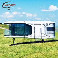 Wecare 40ft Solar Powered Smart Capsule Space Cabin Tiny House Space Capsule House avec remorque