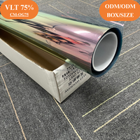Película para Ventanas de Auto Camaleón de Lujo PET de Alta Transparencia con Cambio de Color, Anti-Rayones y Auto-Reparable, con Tinte UV 99% para el Mercado Europeo