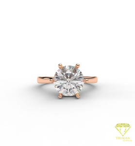 <b>Top</b> Selling Moissanite Engagement Ring for Bridal Jewelry Wedding Celebration and Gift Giving Available At Best Market Price - Product Image 4
