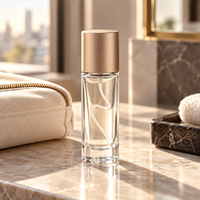 Flacon pulvérisateur de parfum en verre transparent rechargeable 10ml 20ml, atomiseur de voyage à brume fine, échantillon de parfum, emballage vide