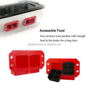 YYC Comederos DIY para Aves <span class=keywords><strong>de</strong></span> Corral y Codornices, para Jardín Trasero, con Portos <span class=keywords><strong>de</strong></span> Alimentación, tipo Cubo - Product Image 4