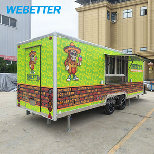 Webetter thực phẩm đường phố Trailer với nhà bếp di động thanh thực phẩm xe tải thép không gỉ phục vụ xe tải - Product Image 5