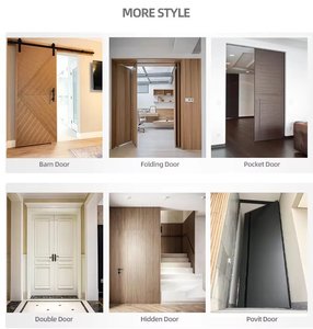 Maßgefertigte Geistertür mit versteckter Laufschiene, Innen-Schiebetür ohne Bodenschiene, bündige Holztür für Schlafzimmer- und Schrankprojekte, Großhandel - Product Image 3