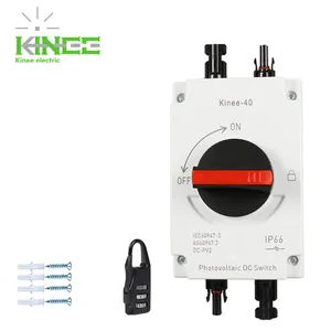 Interrupteurs isolateurs solaires à courant continu Kinee 1000V 1500V 32A interrupteur de déconnexion étanche pour système PV OEM