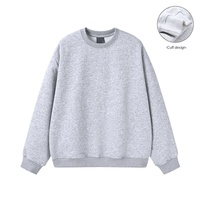 Fabricantes de ropa personalizado nuevo otoño Color sólido Simple 360 gramos alta calidad Casual suelta con capucha manga larga Hombre sudadera