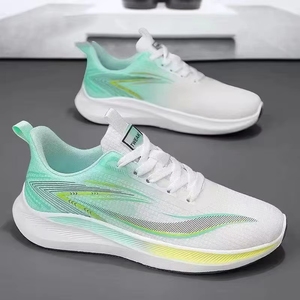 Chaussures de course sportives pour hommes Sketchers, haute performance, couleur dégradée, nouvelle conception athlétique, chaussures de printemps améliorées pour hommes - Product Image 1