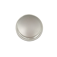 Capsules métalliques pour bocaux, bouchons de bouteilles en aluminium, argent, noir, or, 18 mm, 20 mm, 24 mm