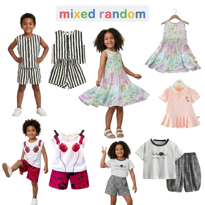 Ropa de Verano para Niños, Nueva, en Stock, para Niños y Niñas de 0 a 12 Años, Mezcla Aleatoria de Estilos, Camisetas, Vestidos, Pantalones Cortos, Envío Rápido, Venta al Por Mayor - Product Image 4