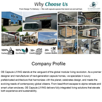 Casa Plegable Impermeable de Lujo Moderna con Estructura de Acero Personalizada, Diseño Multiusos para Parque, Oficina, Comedor y Baño