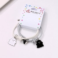 Bande dessinée mode fantôme nuit lueur Bracelet à la mode amour magnétique Couple meilleur ami Bracelet ensemble