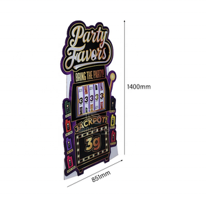 Özel Tasarım 3D Slot Makinesi Şeklinde Çevre Dostu Katlanabilir Oluklu Mukavva Sergi Standı <span class=keywords><strong>Jackpot</strong></span> Oyunu Tabela Tutucu Perakende Promosyonu - Product Image 6