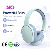 Casque sans fil BT avec micro pour la musique, haute sensibilité 113 dB, son stéréo, longue durée de vie de la batterie, 10 heures d'autonomie