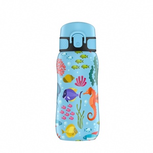 Latest Digital Design 400ml Insulated Vacuum Carry Hoop3d Printing Silicone <b>Straw</b> Lid Children Travel - Product Image 3