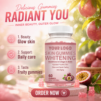 Gummies au collagène et au glutathion, L-Glutathion avec collagène, vitamines pour adultes, beauté éclatante, blanchiment de la peau