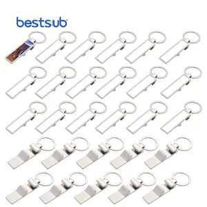 Apribottiglie portachiavi in acciaio inossidabile cina logo personalizzato sublimazione all'ingrosso BestSub rettangolare