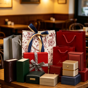 Collection de boîtes cadeaux carrées en papier de luxe tendance avec sac de shopping raffiné pour les boutiques et les marques en gros - Product Image 4