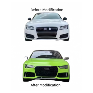 Kit Carrozzeria per Aggiornamento <span class=keywords><strong>Audi</strong></span> <span class=keywords><strong>A7</strong></span> Vecchio Modello al Nuovo Modello 2018 RS7, Adatto per <span class=keywords><strong>Audi</strong></span> <span class=keywords><strong>A7</strong></span> 2012-2015, Paraurti Anteriore e Posteriore - Product Image 4
