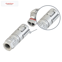 Conector Eléctrico Impermeable IP68 de 2 Pines Macho EC100-1102-101 para Iluminación LED de Calles