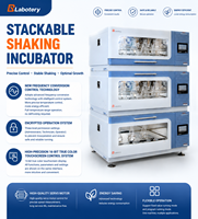 Agitador Apilable ZQPZ-228A de 3 Capas Independientes con Pantalla Táctil LCD, 10-300 rpm, 4-65 ℃   Exportación USB UV
