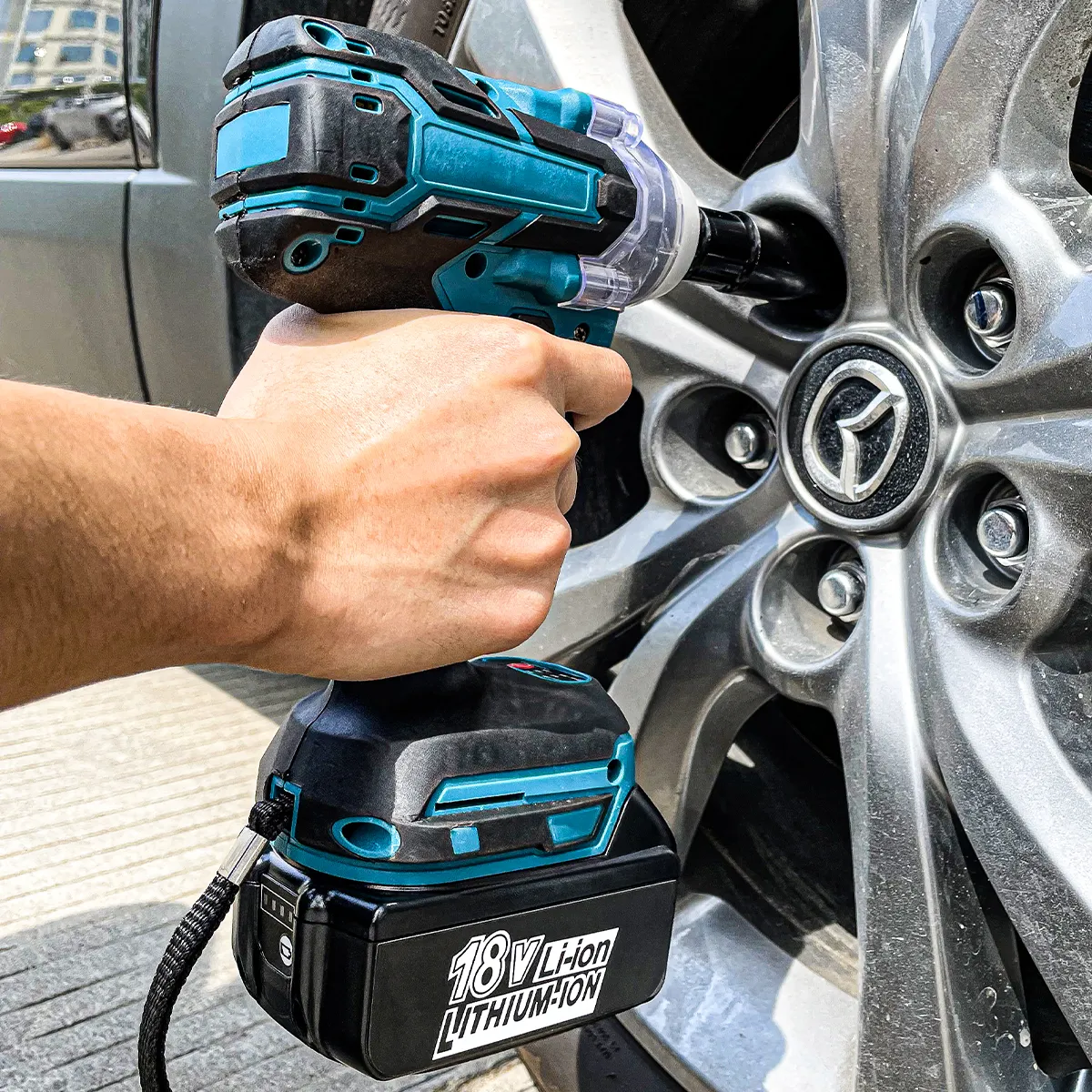 1/2 Impact Wrench For Trucks With Battery Powered Electric Wrench Torque Impact Power Wrenches