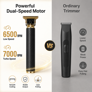 <span class=keywords><strong>Tondeuse</strong></span> à cheveux professionnelle sans fil à lame en T, double vitesse 7000 tr/min, rechargeable par USB, <span class=keywords><strong>tondeuse</strong></span> à barbe, <span class=keywords><strong>tondeuse</strong></span> de barbier, autonomie de 120 minutes - Product Image 3