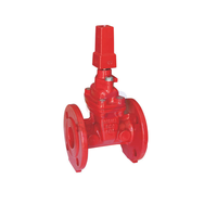 Vanne à opercule à tige dissimulée en fonte ductile ULFM 200 psi pour salle de soleil, à bride, pour lutte contre l'incendie, personnalisable