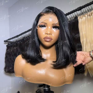 Capelli grezzi vietnamiti capelli umani capelli capelli crudi vietnamesi davanti a doppio taglio senza colla osso lisci capelli corti brasiliani - Product Image 3