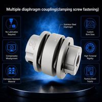 Coupleur de moteur à vis de serrage multi-sections, type collier de serrage, connecteur d'encodeur pour servomoteur et machine-outil CNC
