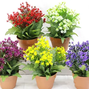 יצרנים למכור גם סחלב פלסטיק צמח מים סירי צמחים מלאכותיים פרחים מלאכותיים עיצוב בית