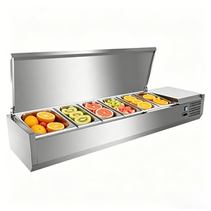 Réfrigérateur de <span class=keywords><strong>comptoir</strong></span> pour bar à salades, refroidissement par air, refroidissement direct, température unique, pour la conservation des desserts - Product Image 5