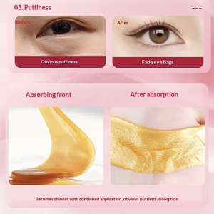 <span class=keywords><strong>Patch</strong></span> pour les yeux hydratant en or 24 carats, collagène, charbon de bambou, cristal, hydratant, raffermissant, atténuation des <span class=keywords><strong>cernes</strong></span>, pour tous les types de peau - Product Image 4