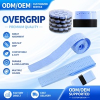 60 pièces de bandes de grip colorées en PU perforées pour raquettes, antidérapantes et absorbantes de transpiration, pour le tennis, le badminton, le squash et le pickleball