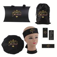 Étiquettes personnalisées en gros pour bonnets, emballages de perruques, sacs pour cheveux avec logo, cadeaux promotionnels