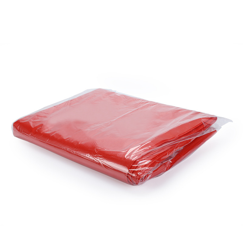 Bolsa de basura roja con tapa plana, 60x80B [versión delgada]