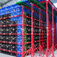 Coffrage Plastique Modulaire Réglable et Réutilisable pour Murs et Poteaux en Béton, Fournisseur Direct Usine à Prix Compétitif