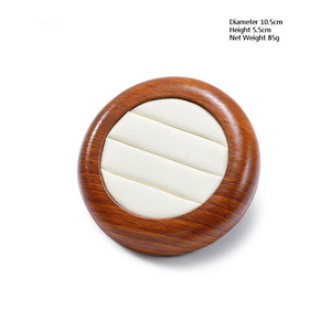 Expositor de Joyería de Madera Maciza con Microfibra, Bandeja para Exhibición de Anillos, Soporte para Exhibición de Joyería - Product Image 6
