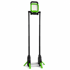 Projecteur LED portable robuste et pliable 3000LM sans fil avec support télescopique, modes froid et chaud pour la rénovation et l'entretien - Product Image 2