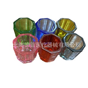 แก้วคริสตัลทรงแปดเหลี่ยมสีสันสดใสสำหรับผสมยาทาเล็บ ใช้ในงานปาร์ตี้ - Product Image 1